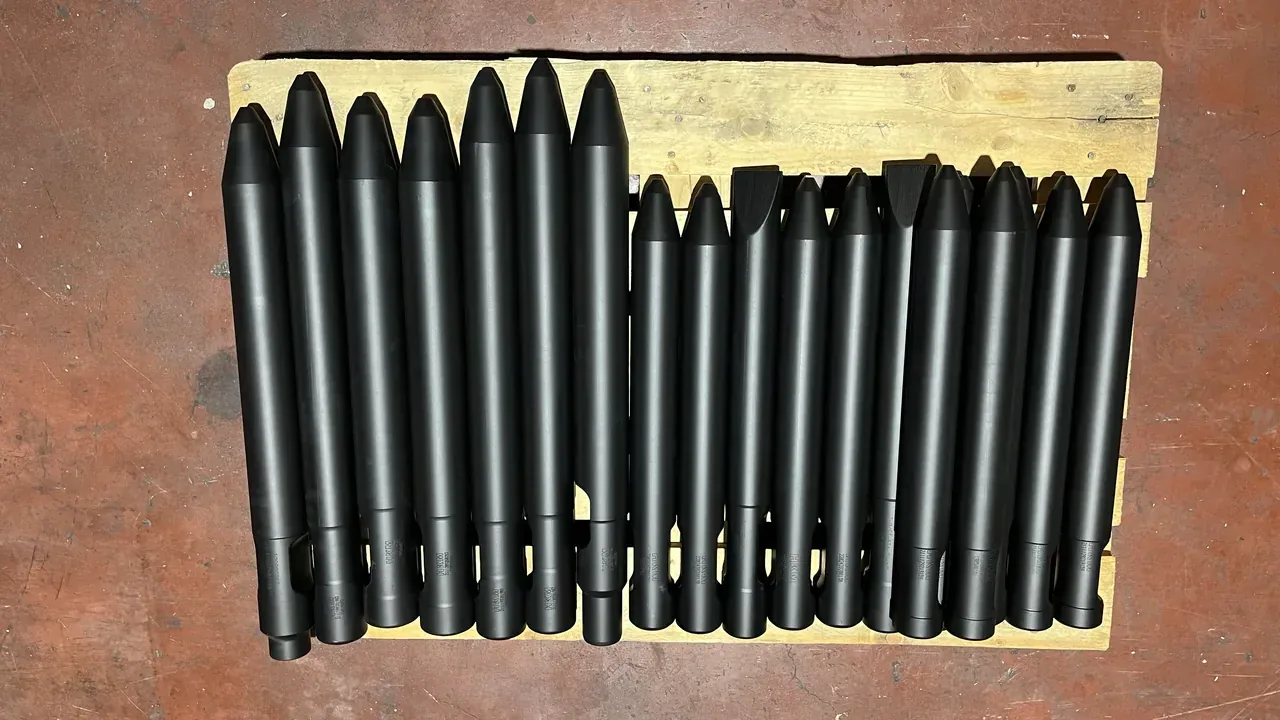 Útiles para Martillo Hidráulico, variantes de útiles fabricadas 6