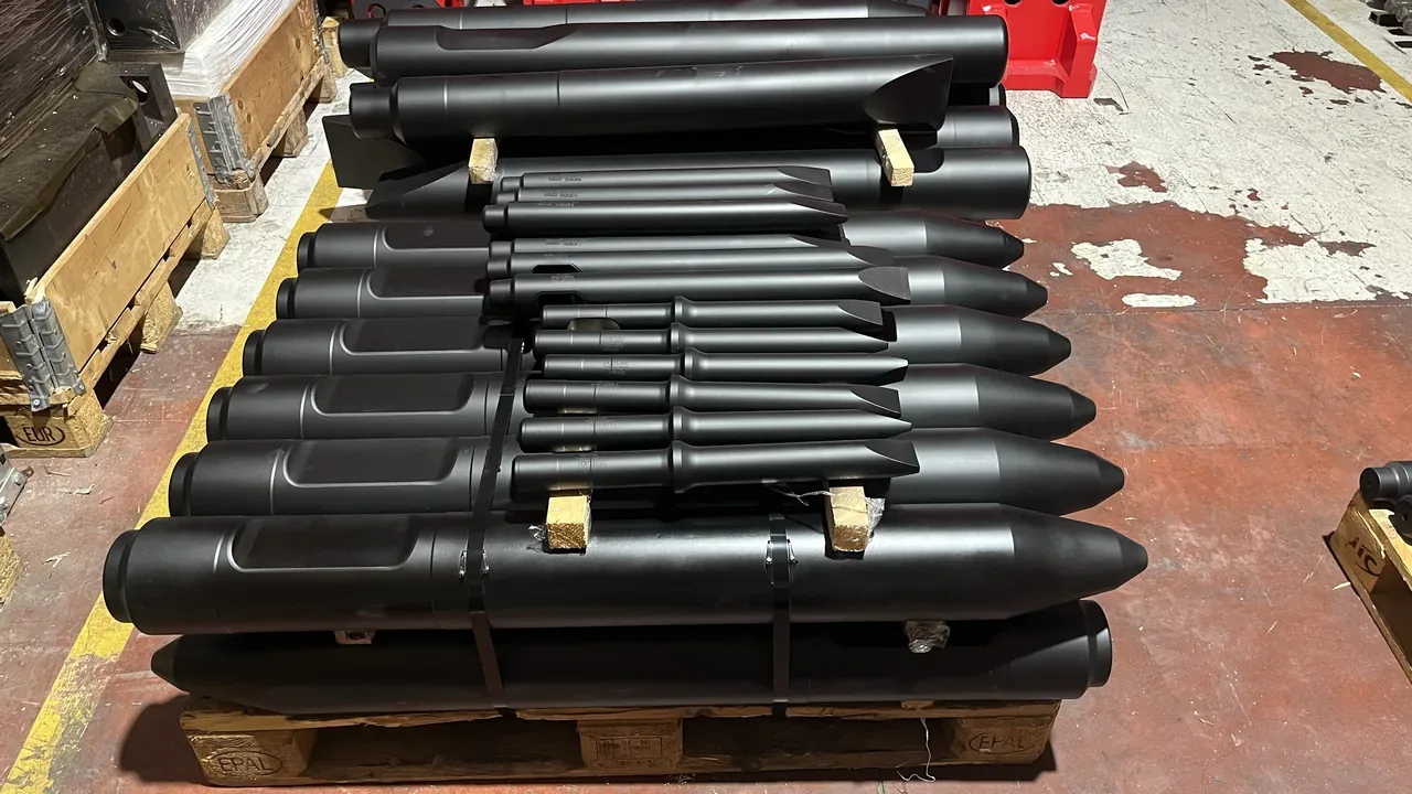 Útiles para Martillo Hidráulico, variantes de útiles fabricadas 12